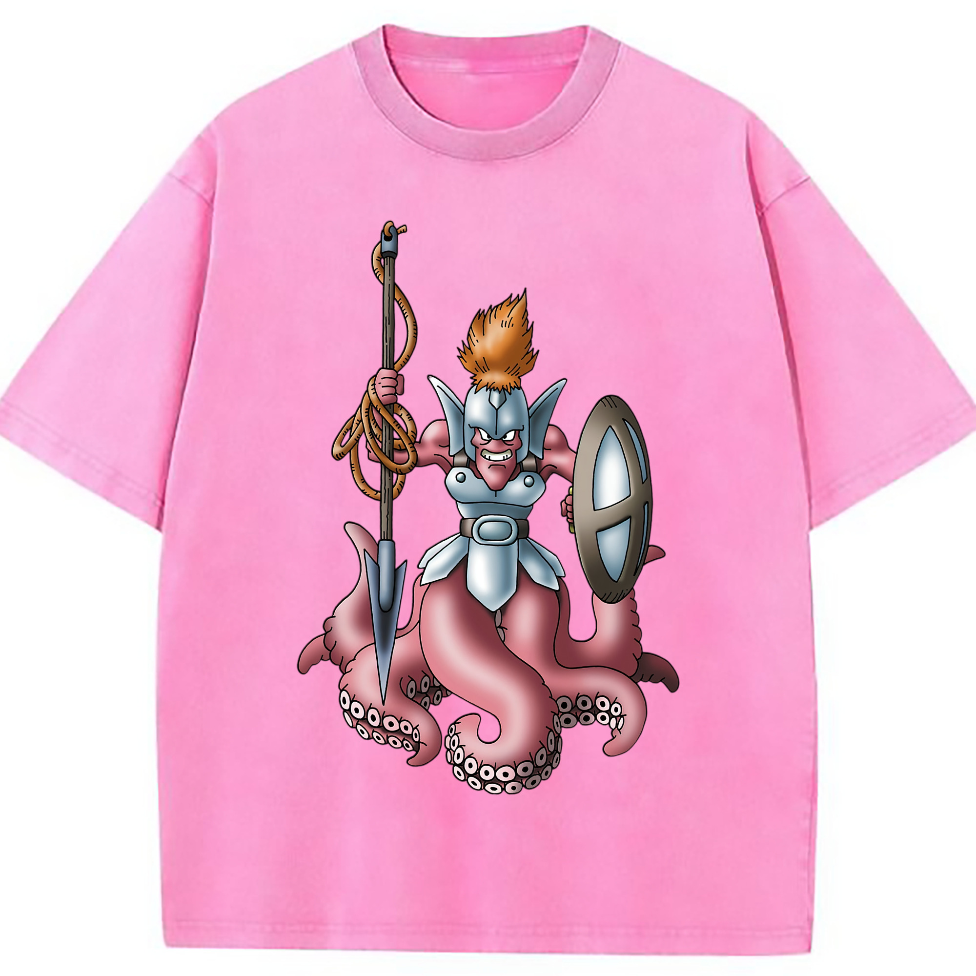 （画像用） ドラゴンクエスト Doragon Kuesuto Dragon Quest 綿100% ヴィンテージ風 半袖Tシャツ（フロントプリント）